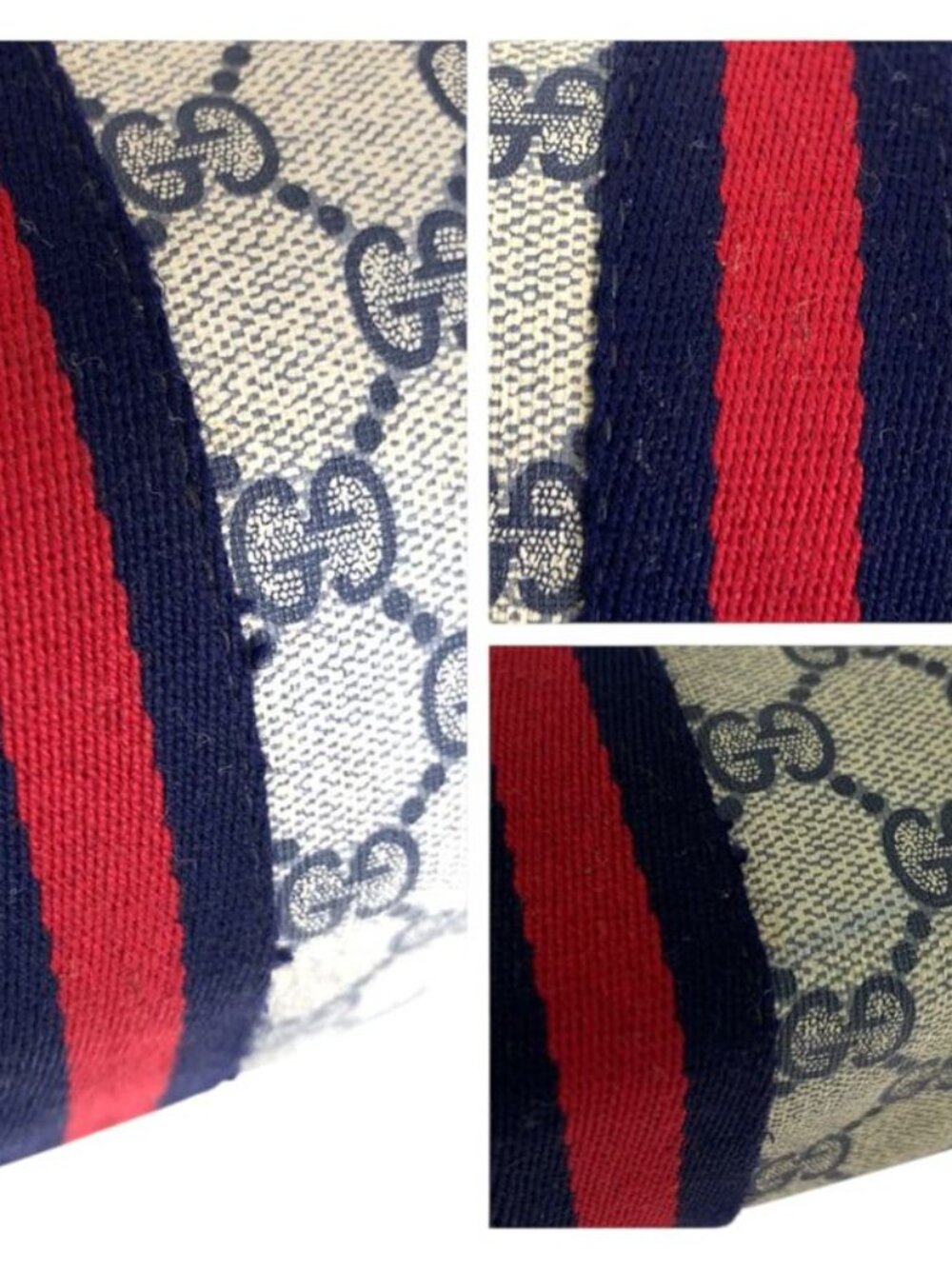 Gucci Vintage Sherry Line Gray GG Supreme Canvas 41 02 017 Clutch Second - Picture 6 of 9